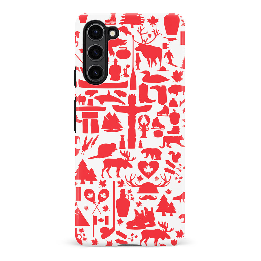 Samsung Galaxy S23 Plus Great Canadian Icons Canadiana Phone Case - White