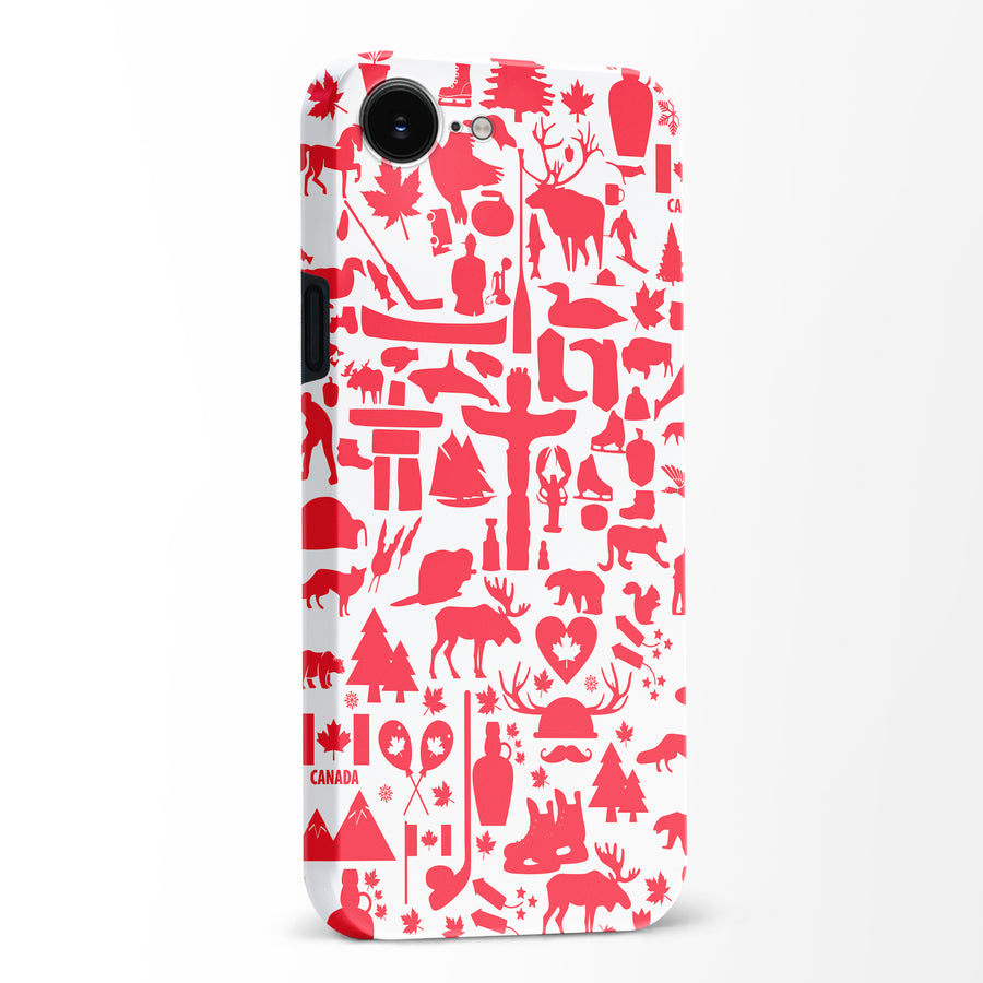 Great Canadian Icons Canadiana Phone Case - White
