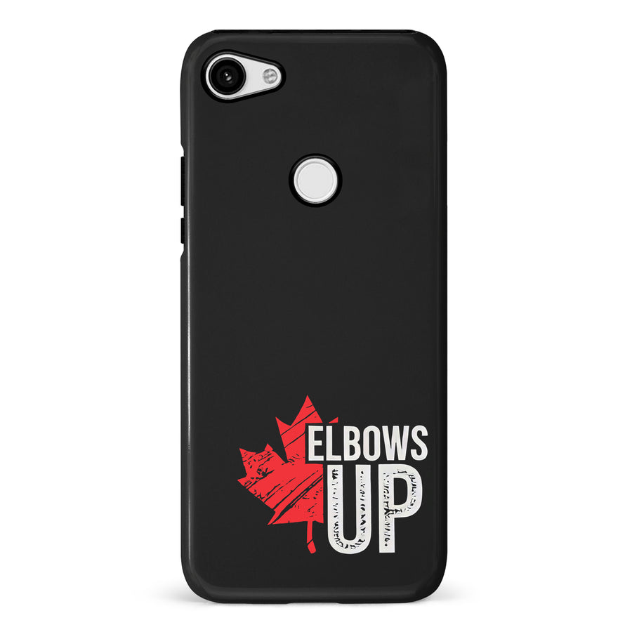 Google Pixel 3 XL Elbows Up Canada Phone Case - Black