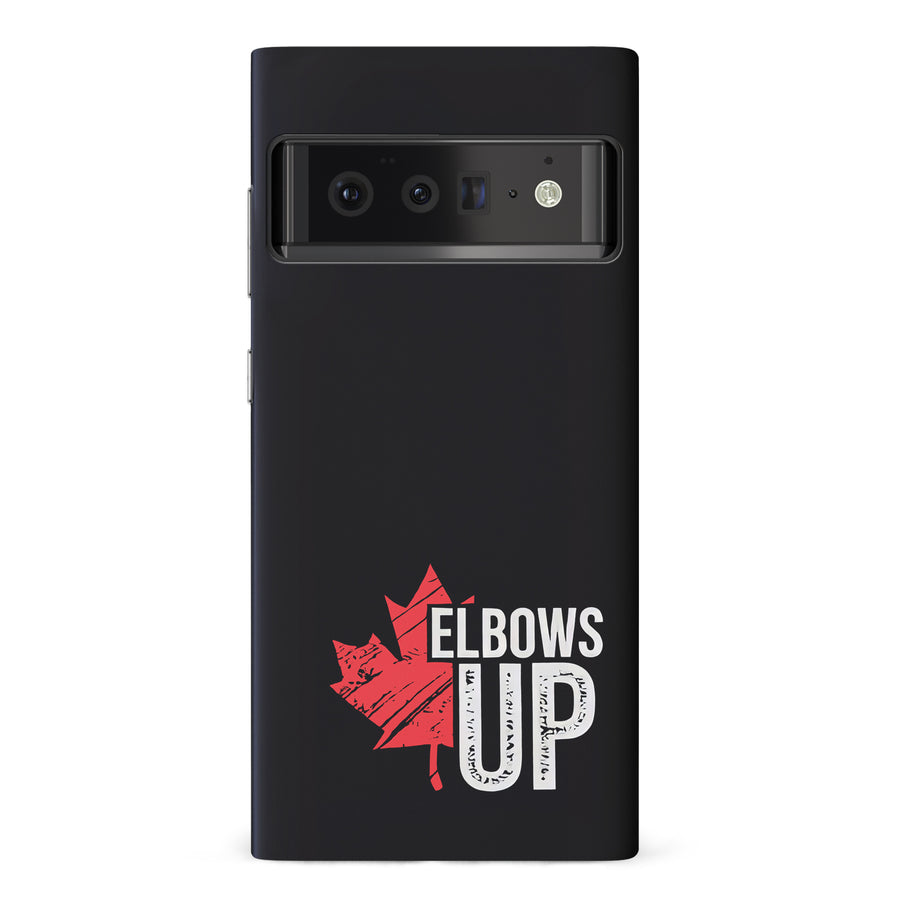 Google Pixel 6 Pro Elbows Up Canada Phone Case - Black