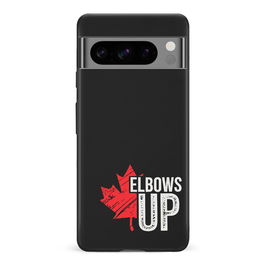 Google Pixel 8 Pro Elbows Up Canada Phone Case - Black