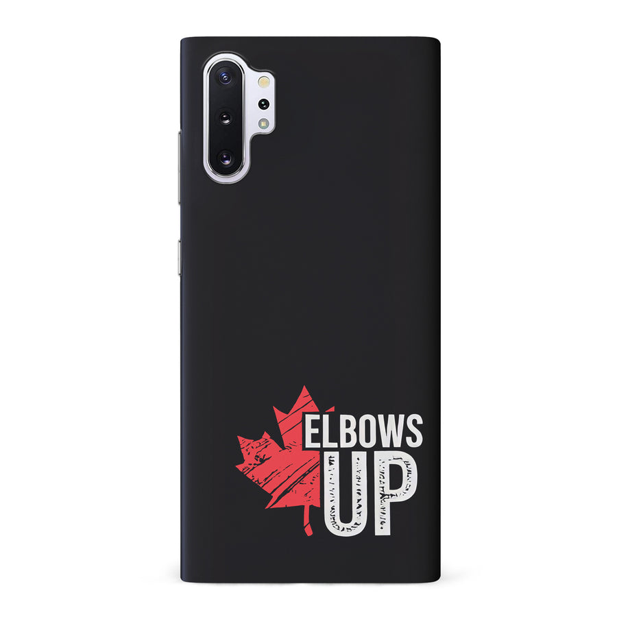 Samsung Galaxy Note 10 Plus Elbows Up Canada Phone Case - Black