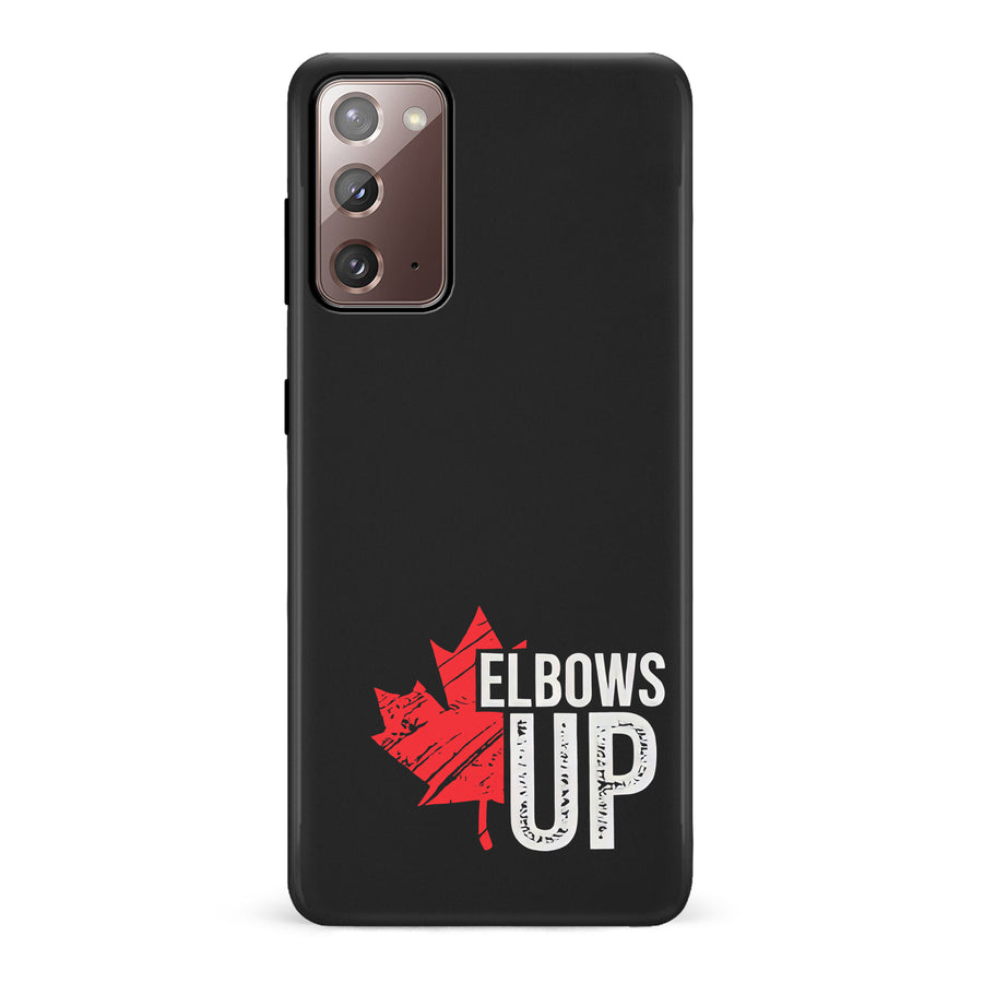 Samsung Galaxy Note 20 Elbows Up Canada Phone Case - Black