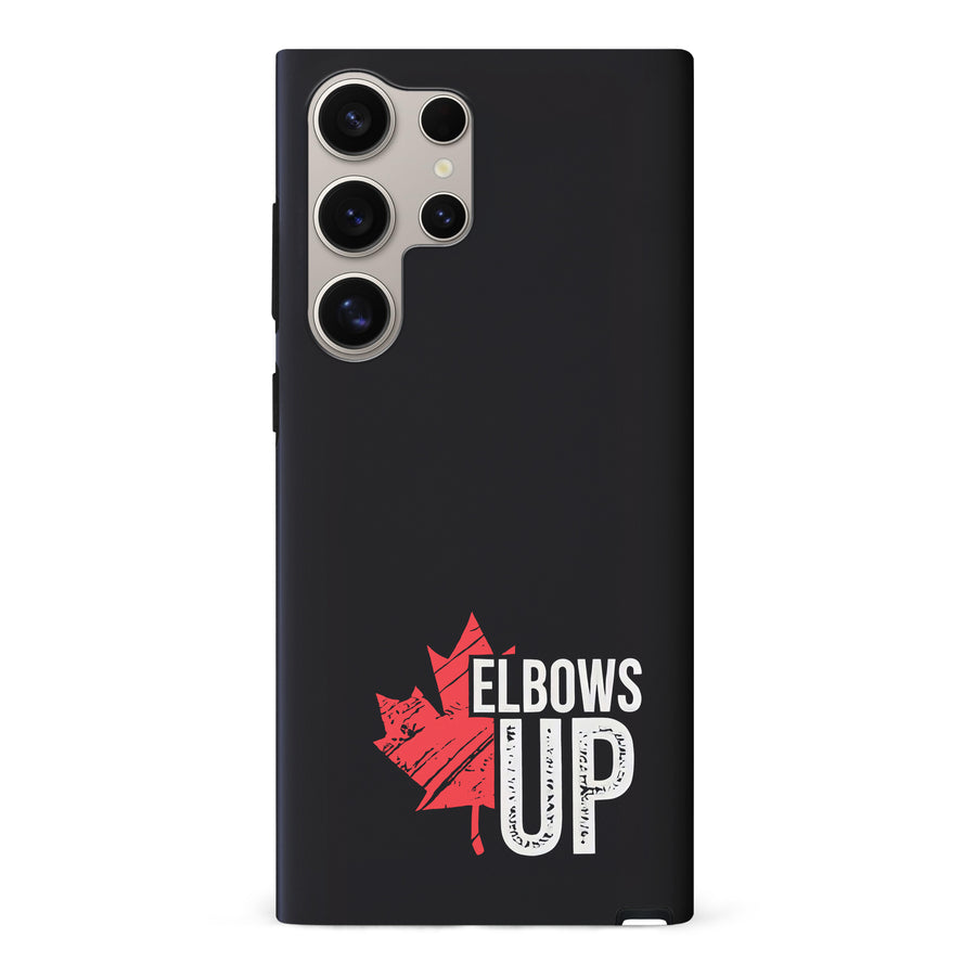 Samsung Galaxy S24 Ultra Elbows Up Canada Phone Case - Black