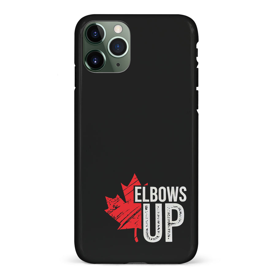 iPhone 11 Pro Elbows Up Canada Phone Case - Black