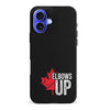 iPhone 16 Plus Elbows Up Canada Phone Case - Black