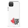 Google Pixel 4 XL Elbows Up Canada Phone Case - White