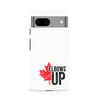 Google Pixel 8A Elbows Up Canada Phone Case - White