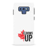 Samsung Galaxy Note 9 Elbows Up Canada Phone Case - White