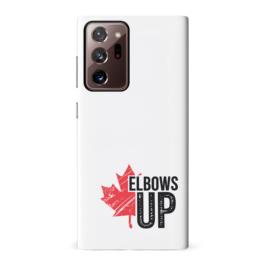 Samsung Galaxy Note 20 Ultra Elbows Up Canada Phone Case - White