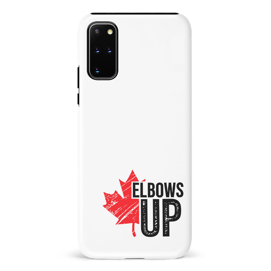Samsung Galaxy S20 Plus Elbows Up Canada Phone Case - White