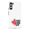 Samsung Galaxy S23 Elbows Up Canada Phone Case - White