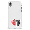 iPhone XR Elbows Up Canada Phone Case - White