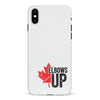 iPhone XS Max Elbows Up Canada Phone Case - White