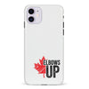 iPhone 11 Elbows Up Canada Phone Case - White
