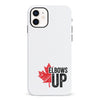 iPhone 12 Mini Elbows Up Canada Phone Case - White
