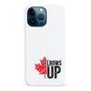 iPhone 12 Pro Max Elbows Up Canada Phone Case - White