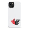 iPhone 14 Elbows Up Canada Phone Case - White
