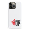 iPhone 14 Pro Elbows Up Canada Phone Case - White