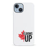 iPhone 14 Plus Elbows Up Canada Phone Case - White