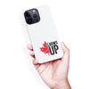 iPhone 14 Pro Max Elbows Up Canada Phone Case - White