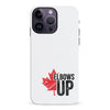 iPhone 14 Pro Max Elbows Up Canada Phone Case - White