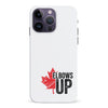 iPhone 15 Pro Elbows Up Canada Phone Case - White