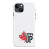 iPhone 15 Plus Elbows Up Canada Phone Case - White