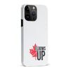 iPhone 15 Pro Max Elbows Up Canada Phone Case - White