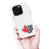 iPhone 16 Pro Max Elbows Up Canada Phone Case - White