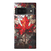Google Pixel 6 Pro Maple Leaf Stained Glass Canadiana Phone Case