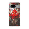 Google Pixel 8 Maple Leaf Stained Glass Canadiana Phone Case