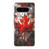 Google Pixel 8 Pro Maple Leaf Stained Glass Canadiana Phone Case
