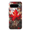 Google Pixel 9 Pro Maple Leaf Stained Glass Canadiana Phone Case