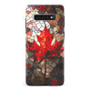 Samsung Galaxy S10 Plus Maple Leaf Stained Glass Canadiana Phone Case