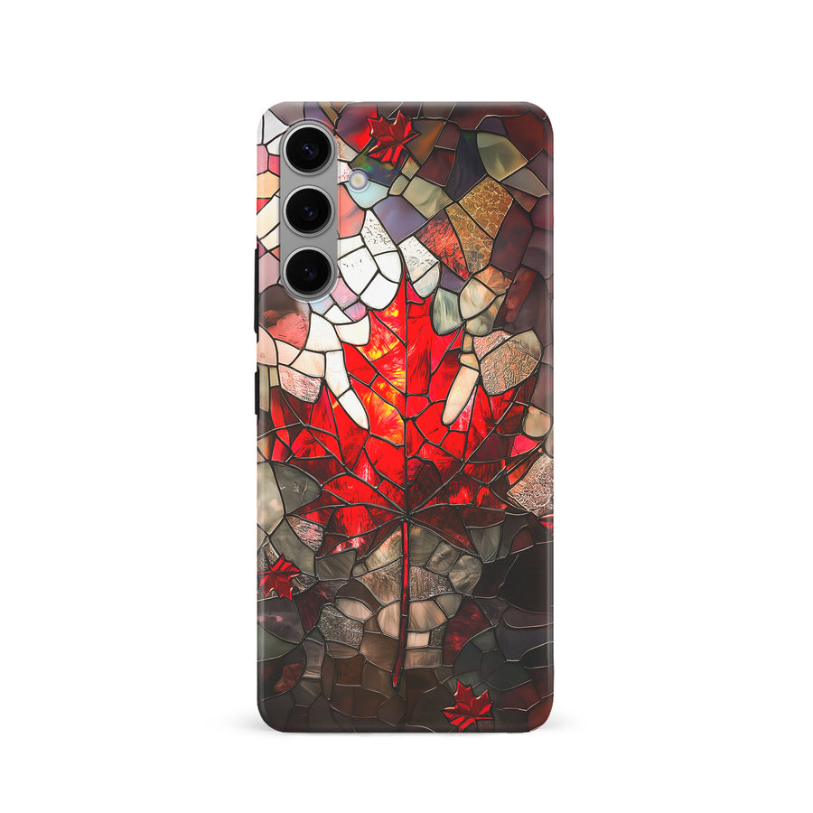 Maple Leaf Stained Glass Canadiana Phone Case