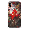 iPhone XS Max Maple Leaf Stained Glass Canadiana Phone Case