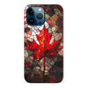 iPhone 12 Pro Max Maple Leaf Stained Glass Canadiana Phone Case