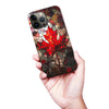 iPhone 13 Pro Max Maple Leaf Stained Glass Canadiana Phone Case