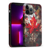 iPhone 13 Pro Max Maple Leaf Stained Glass Canadiana Phone Case