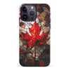 iPhone 14 Pro Max Maple Leaf Stained Glass Canadiana Phone Case