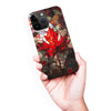 iPhone 15 Pro Max Maple Leaf Stained Glass Canadiana Phone Case