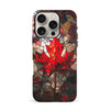 iPhone 16 Pro Maple Leaf Stained Glass Canadiana Phone Case
