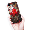 Maple Leaf Stained Glass Canadiana Phone Case