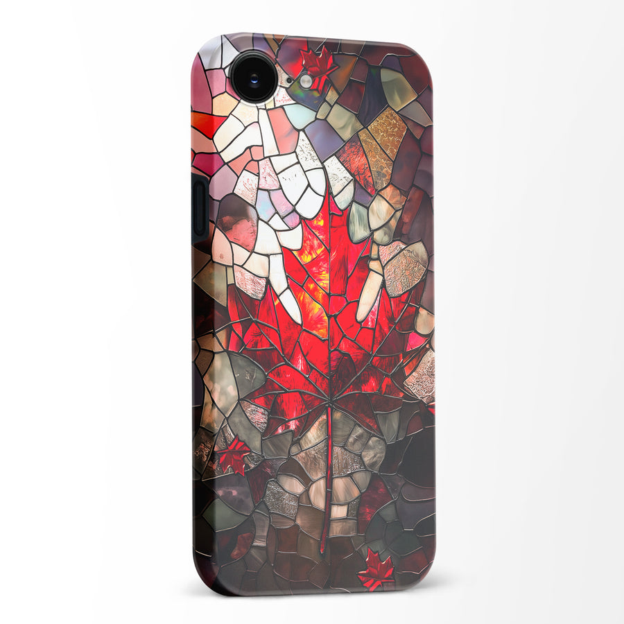 Maple Leaf Stained Glass Canadiana Phone Case