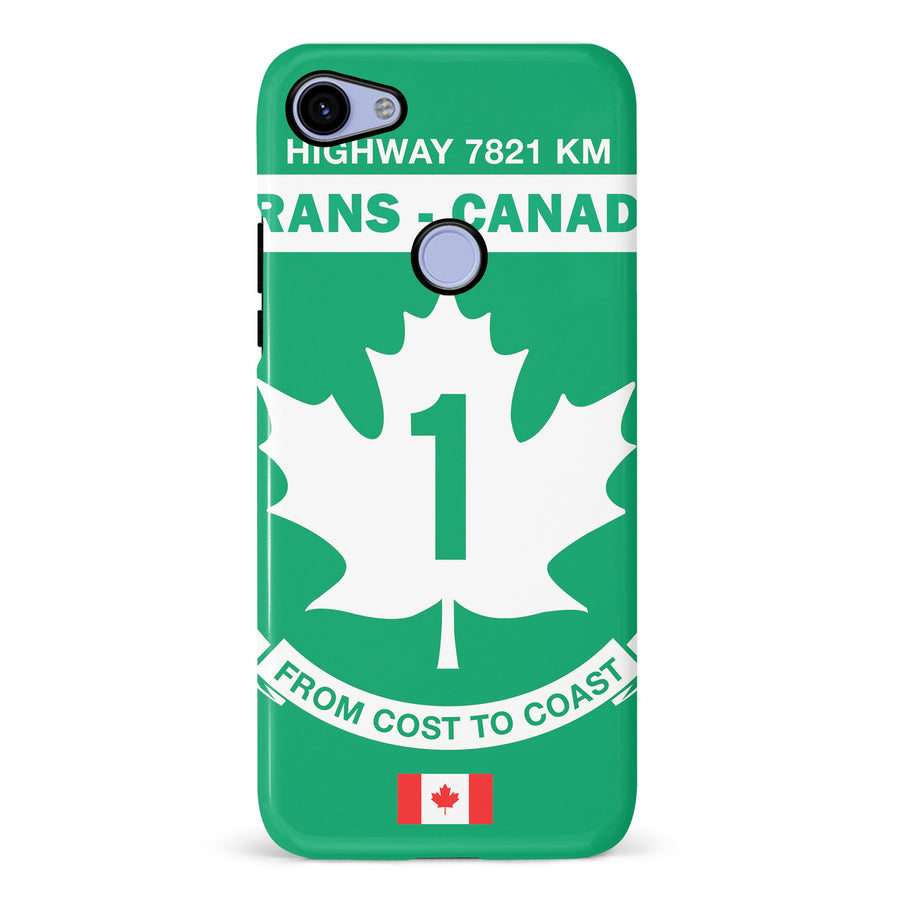 Google Pixel 3A XL Trans Canada Highway Sign Canadiana Phone Case