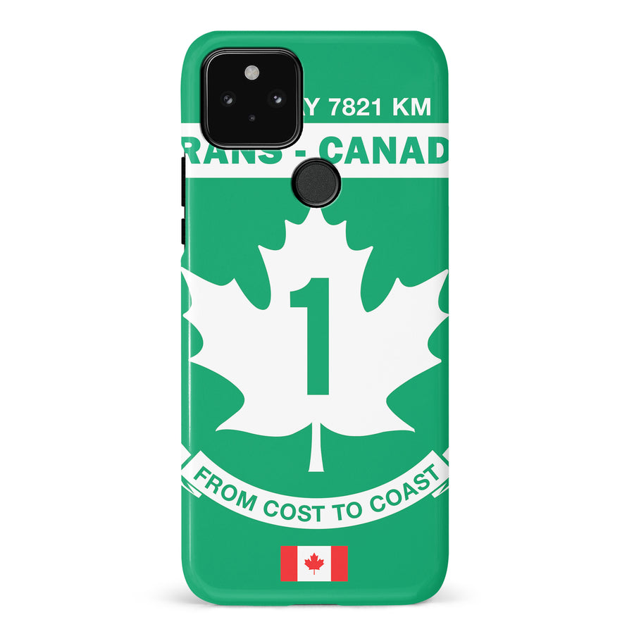 Google Pixel 5 Trans Canada Highway Sign Canadiana Phone Case