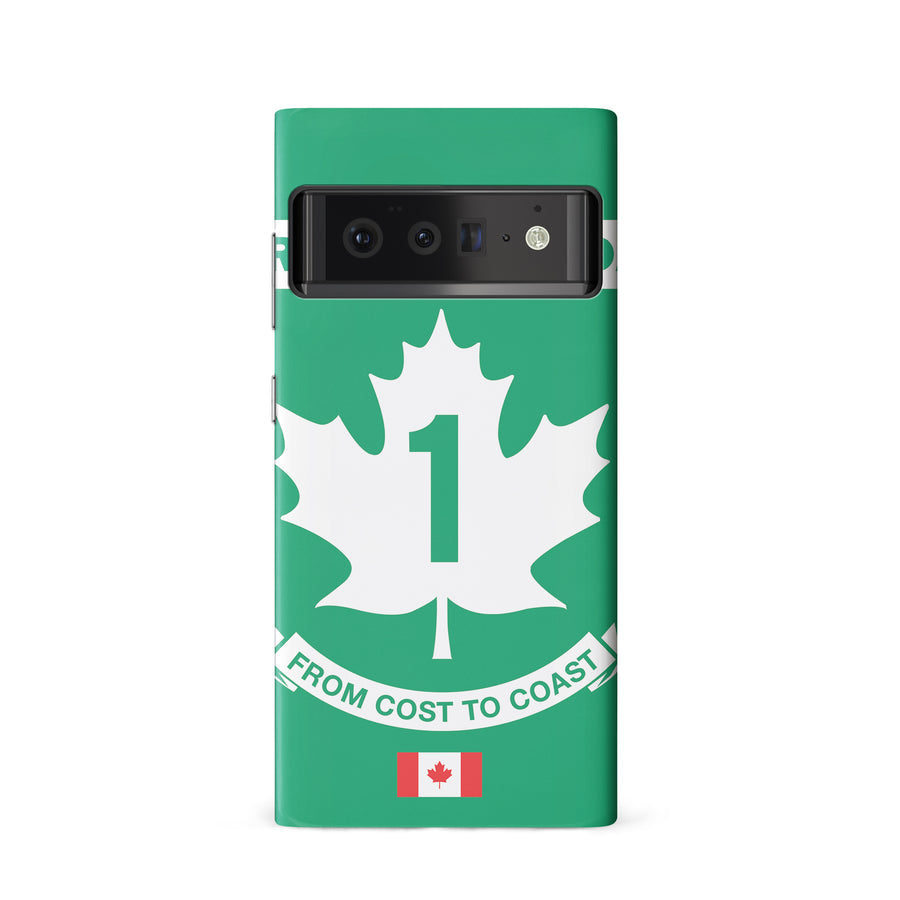 Google Pixel 6 Trans Canada Highway Sign Canadiana Phone Case