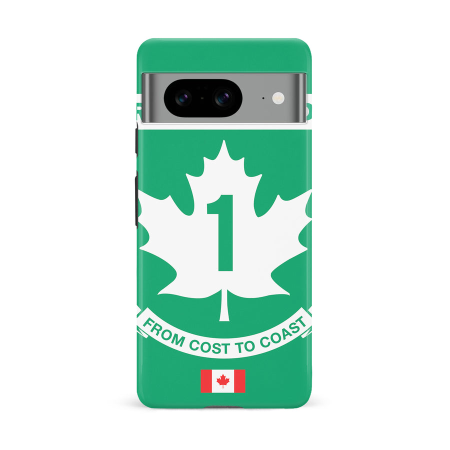 Google Pixel 8 Trans Canada Highway Sign Canadiana Phone Case