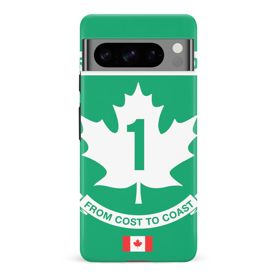 Google Pixel 8 Pro Trans Canada Highway Sign Canadiana Phone Case